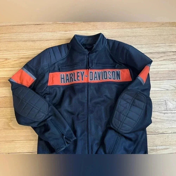 Harley Davidson motorcycle riding jacket Large Tall LT Harley-Davidson​ - Picture 6 of 11
